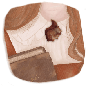 Wooden Squirrel Pin
